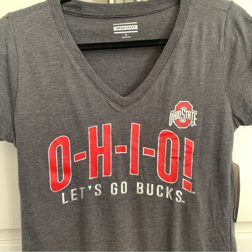 🆕The Ohio State University Charcoal Gray Shirt- Sleeve T- Shirt S
